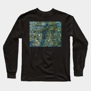 Rock Bottom. Corfu, Greece Long Sleeve T-Shirt